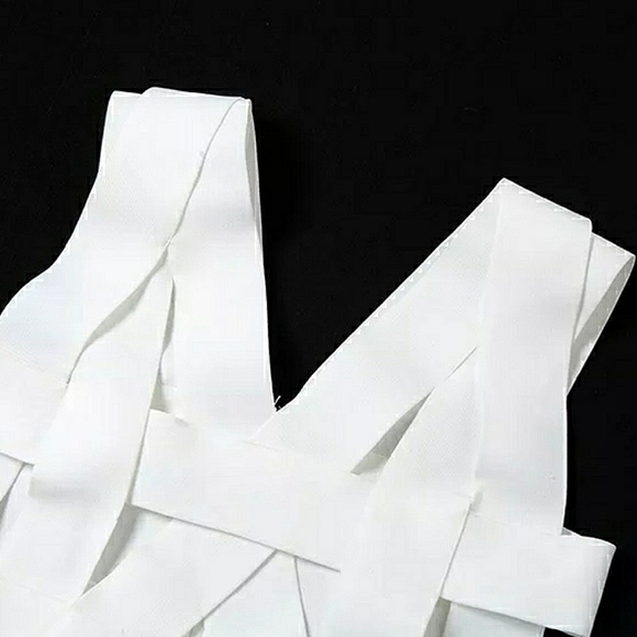 💋ELASTIC CROSS STRAP HOLLOW OUT TANK TOP!! - Picture 9 of 16